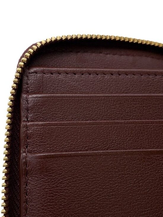 Chanel Bifold Wallet CC Logo Round Zip Compact Grain Gotoskin - Picture 9 of 10